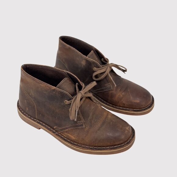 Clarks Womens Desert Boots Brown Leather Chukka Beeswax Ankle Bootie US 8.5 M - Picture 1 of 8